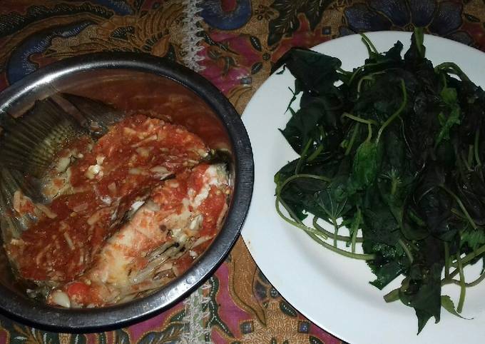 Anti Ribet, Buat Steam gurame bumbu sambal diet kenyang ala hughes Istimewa