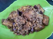 Gambar minced beef terong