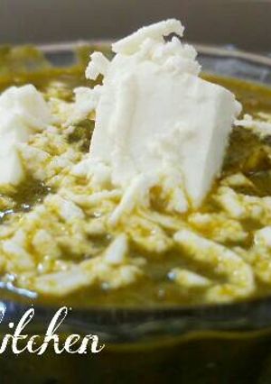 A picture of Palak paneer recipe .