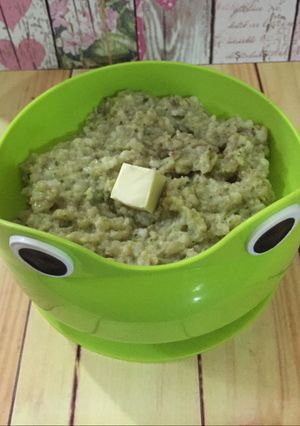 Foto resep (MPASI-10 Bulan) Bubur Beras Ati Brokoli