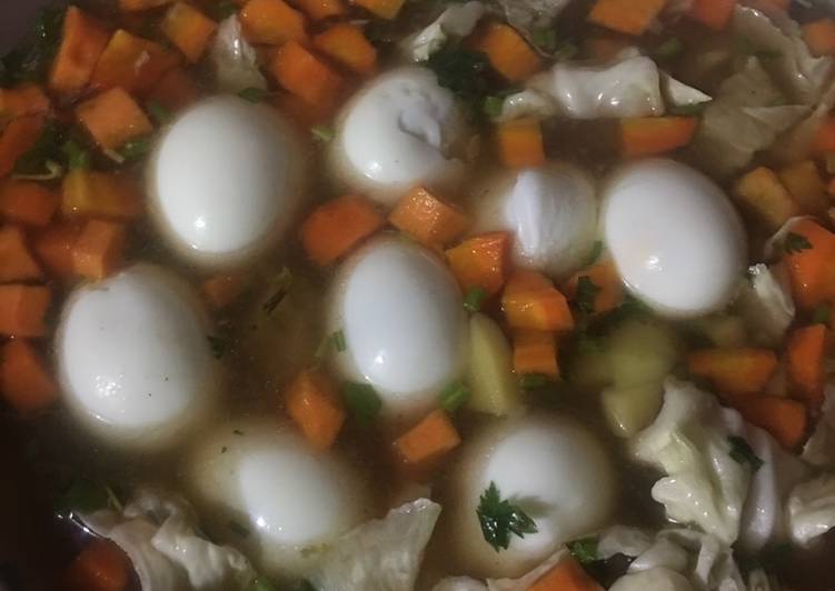 Resep Sup telur makaroni, Sempurna