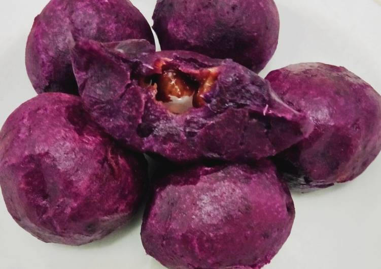 Resep Bola Ubi Ungu Isi Gula Merah Lumerrrr Jeblos Motor Yang Gurih