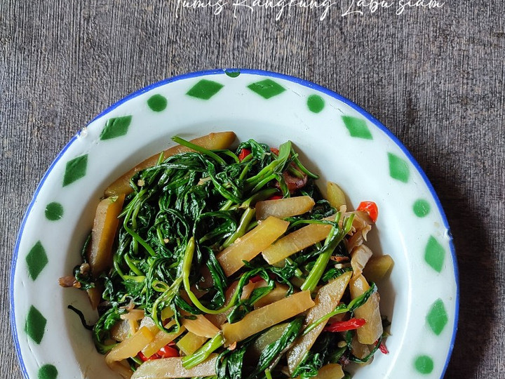 Bagaimana Membuat Tumis kangkung labu siam, Menggugah Selera