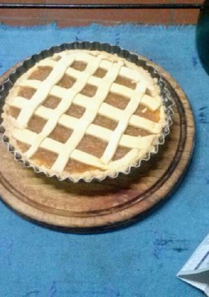 Una foto de Pasta frola de dulce de leche.