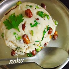 A picture of Vegetable Upma for morning breakfast😋.