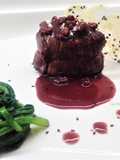 Filetto di manzo con crema di Pinot nero