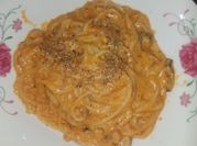 Gambar spageti keju
