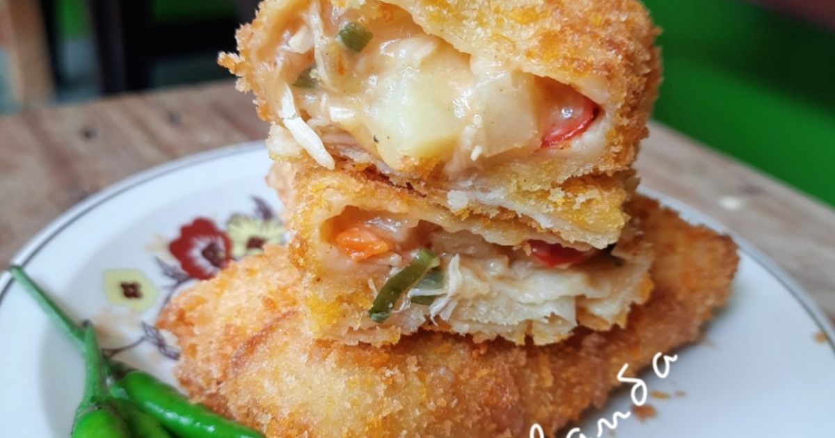 Resep risol ragout ayam pedas rumahan enak dan mudah - Cookpad
