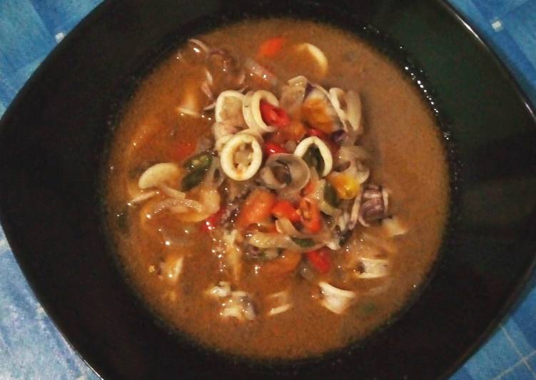 Cumi Asam Pedas Siap Sekejap