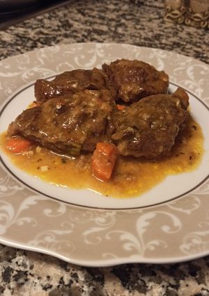 Una foto de Carrillada de cerdo en salsa