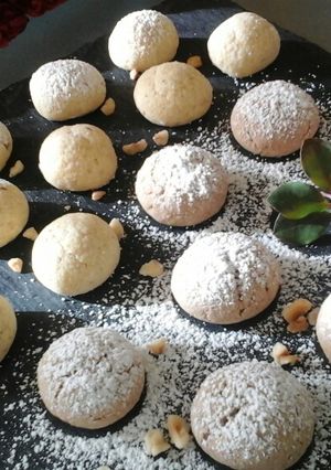 Mogyorós keksz,glutén-tej-tojásmentesen,cukorral vagy édesítővel recept fotója
