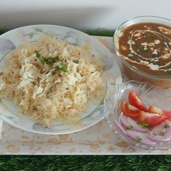 A picture of Rajma,jeera rice.