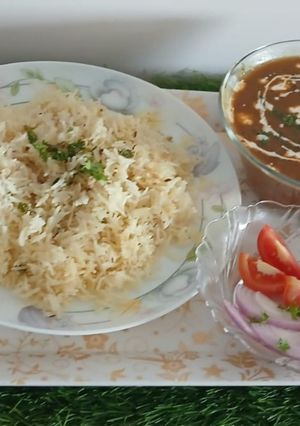 A picture of Rajma,jeera rice.