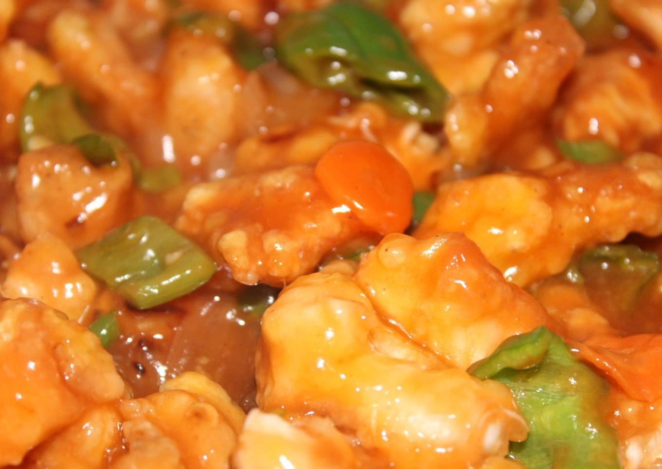 Pechugas de pollo en salsa agridulce