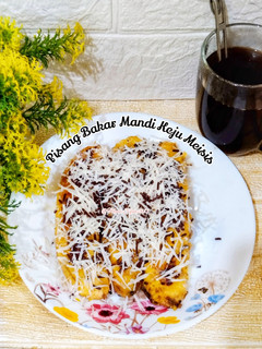 Foto resep Pisang Bakar Mandi Keju Meisis