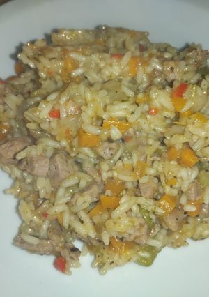 Una foto de Arroz con lo que hay en casa