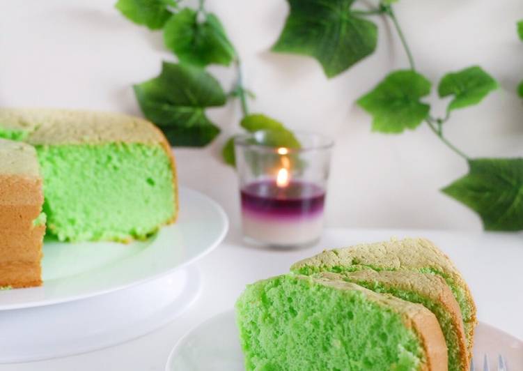 Resep Pandan Chiffon Cake Anti Gagal