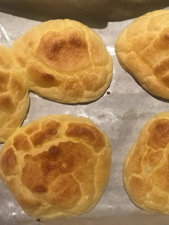 Una foto de Pan nube con 4 ingredientes light y sin tacc en 3 pasos. Rápidos