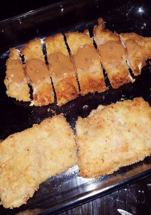 Una foto de Tonkatsu (milanesa japonesa) con un toque argento 🇦🇷❤️🇯🇵