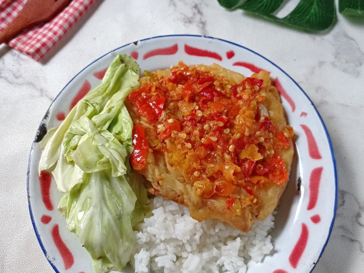 Langkah Mudah untuk Membuat Telor ceplok crispy geprek Anti Gagal