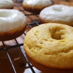 A picture of 1-2-3 Banana Donuts.