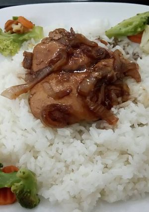 Una foto de Pollo moreno