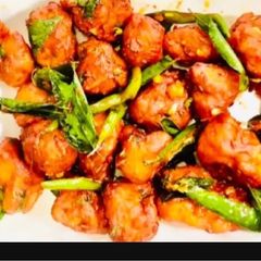 A picture of Red spicy chicken 65.