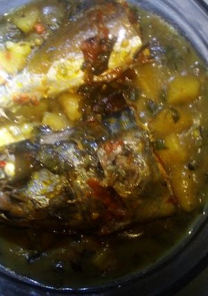 A picture of Spicy Plantain Pepper Soup.