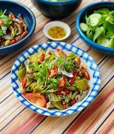 tràng lợn cải chua