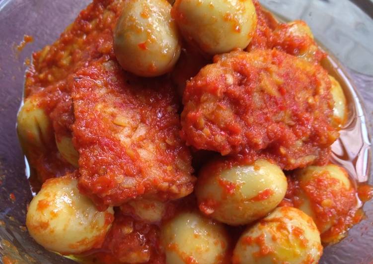 Bali Telor puyuh & tempe