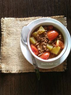 Foto resep 2. Semur Daging Cincang Kentang #selasabisa