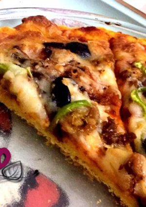 صورة لوصفة بيتزا 😍🍕