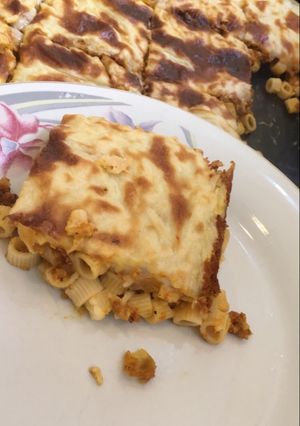 صورة لوصفة مكرونه بالبشمل