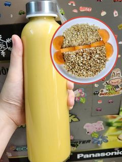 Hình của món Sữa cà rốt + yến mạch + hạt điều 🥕🥕🥕.