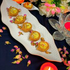 Diwali Sweets Diya Bati A picture of Diwali Sweets Diya Bati.