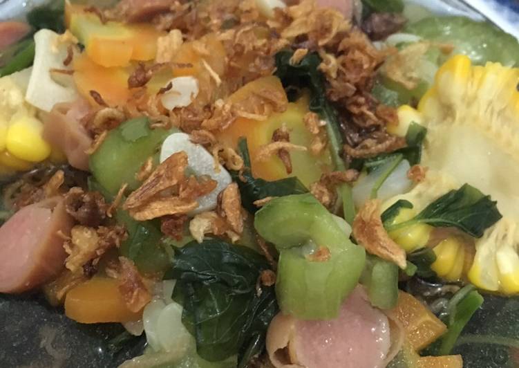 Sayur bayam sweet corn🌽
