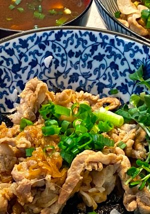 A picture of Japanese Pork Ginger Rice (生姜焼き丼).