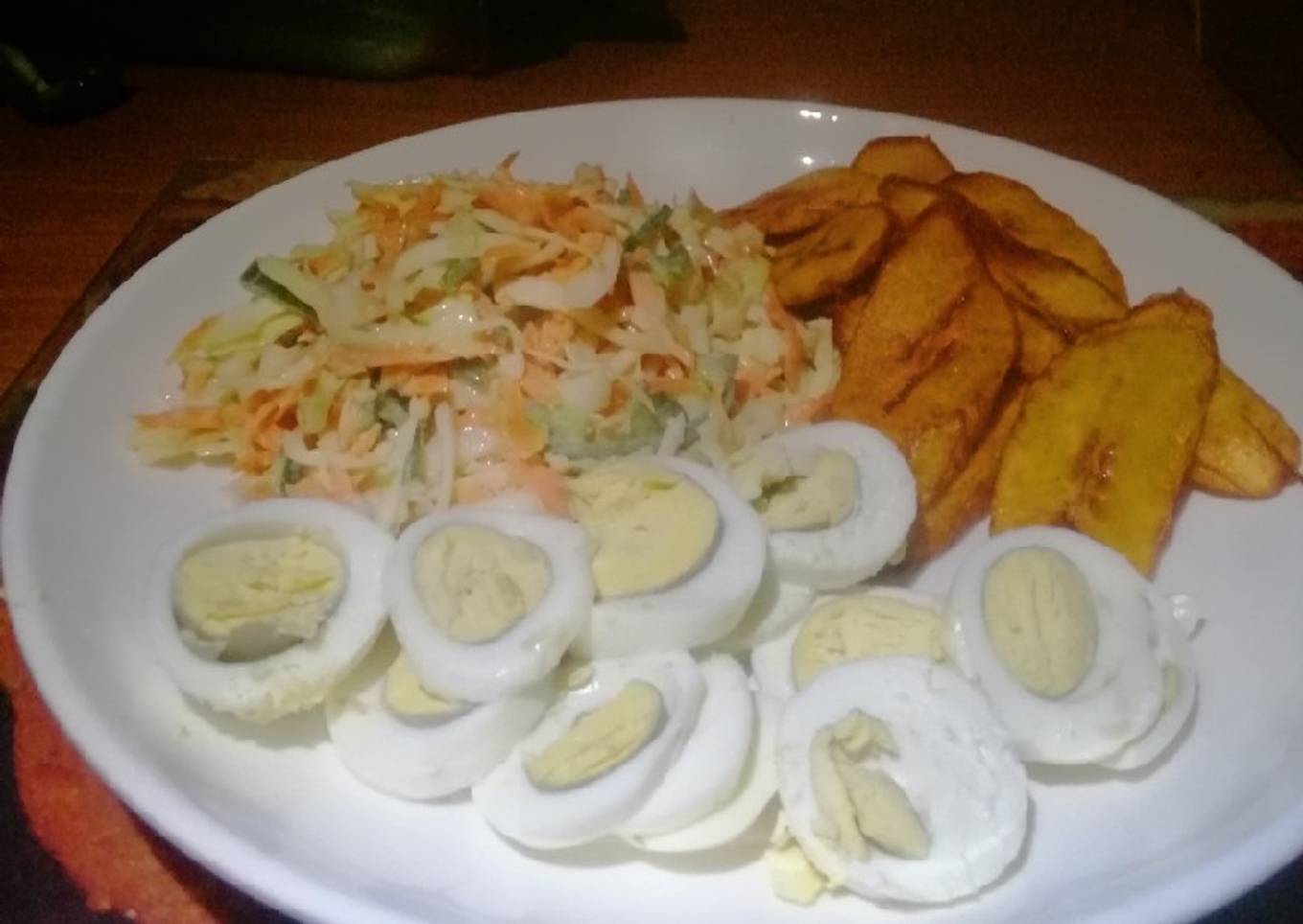 Coleslaw Salad with Plantain