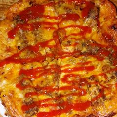 My burger pizza A picture of My burger pizza.