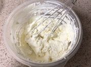 A picture of left over whipping cream