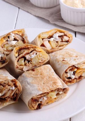 صورة لوصفة شاورما دجاج 😋 ملهاش حل