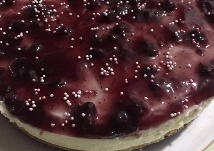 Step-by-Step Guide to Make Homemade Blueberry cheesecake