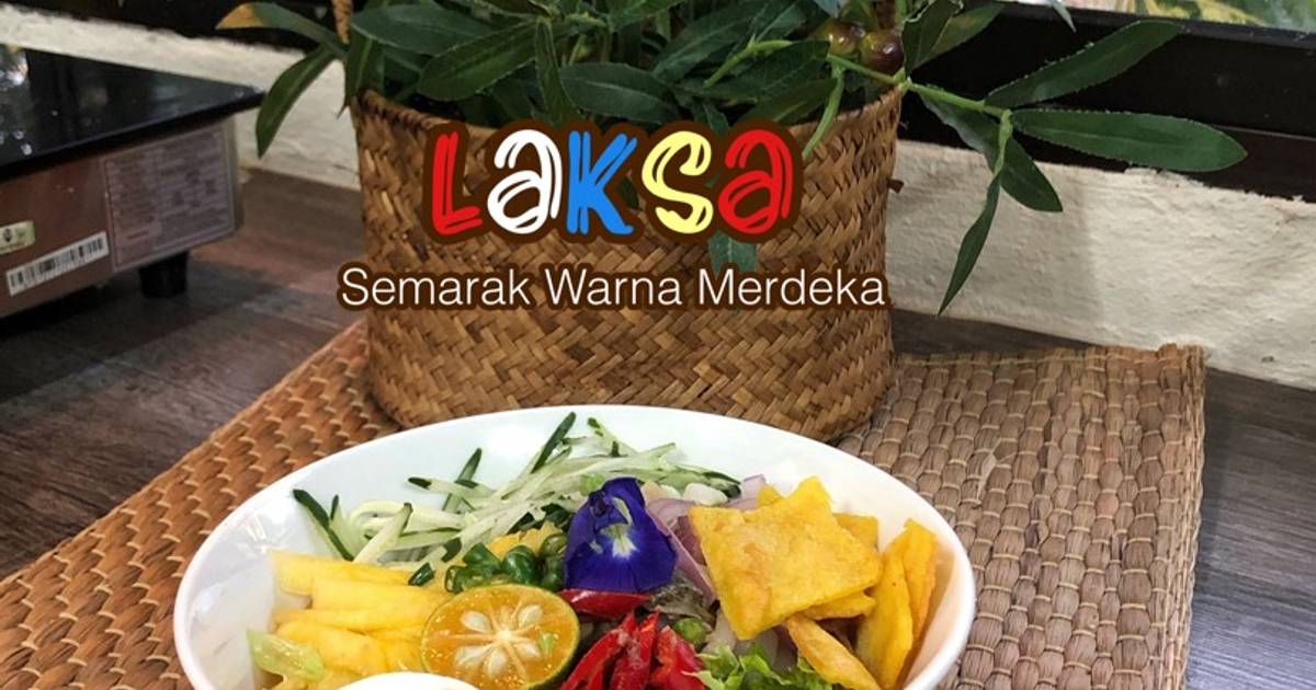 Resipi Laksa Semarak Warna Merdeka Oleh Salina Jalaludin Cookpad