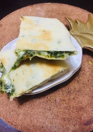 A picture of Spinach and Feta Gozleme.