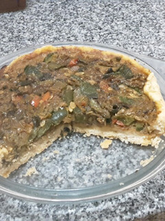 Una foto de Tarta de verduras, masa casera