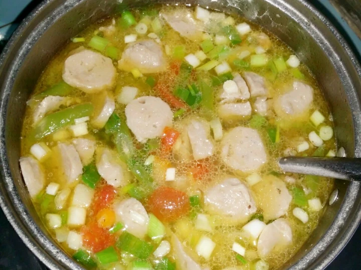 Langkah Mudah untuk Membuat Resep Sayur sop ba&amp;#39;yam/bakso ayam.😄 yang Enak Banget Anti Ribet, Lezat Sekali