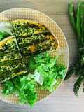 La tarte rustique au tahiniAsperges, feta, petits pois#tarte #quiche