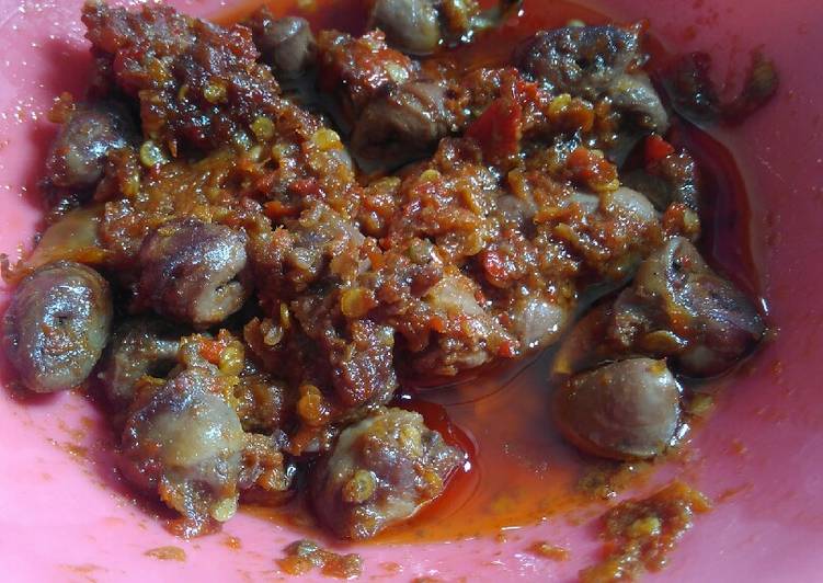 Jantung ayam sambal bawang