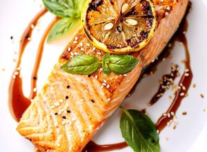 Foto di Filetto di Salmone con Limone, Basilico e Salsa Teriyaki
