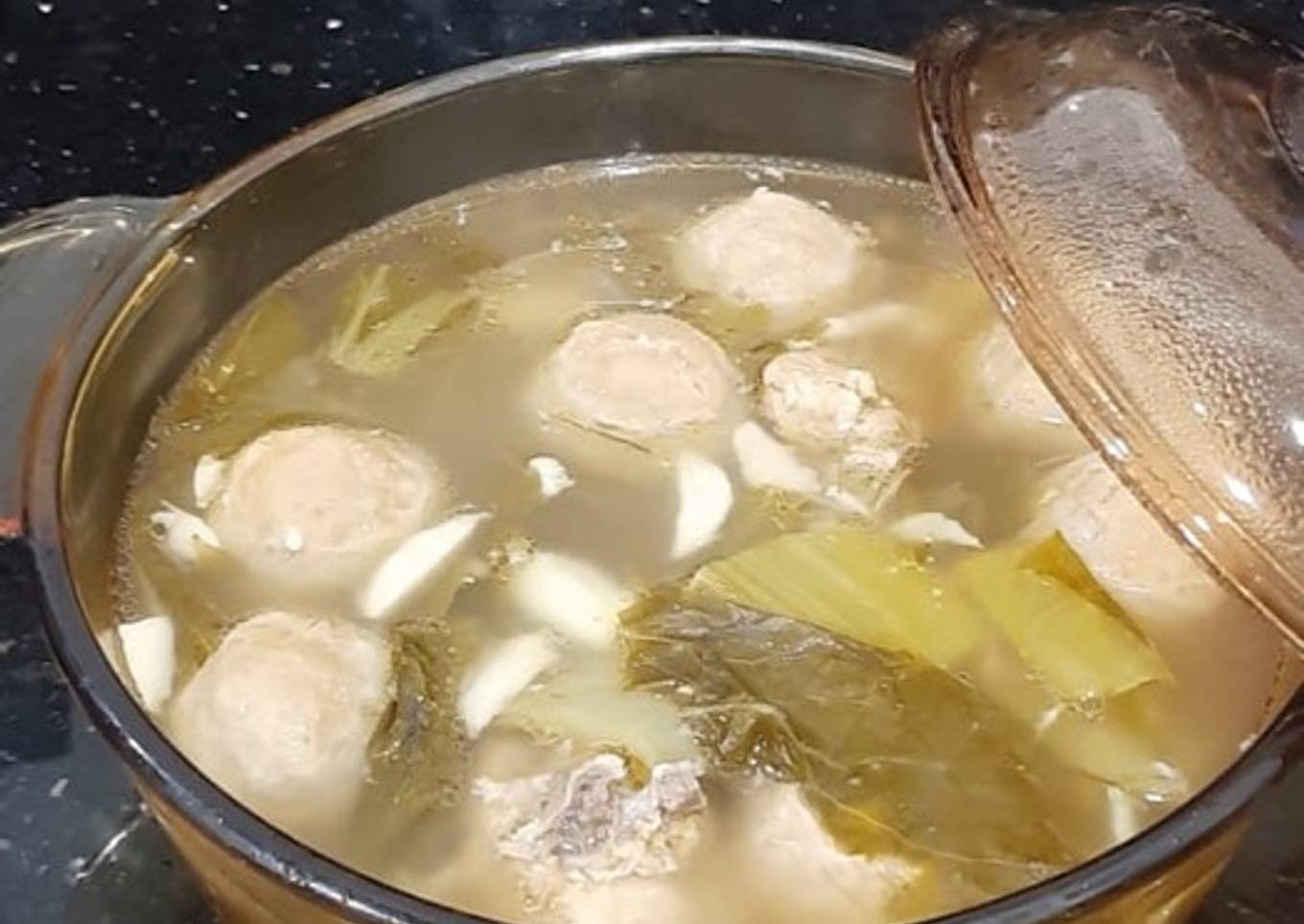 Baikut Sayur Asin Bakso (Non halal)